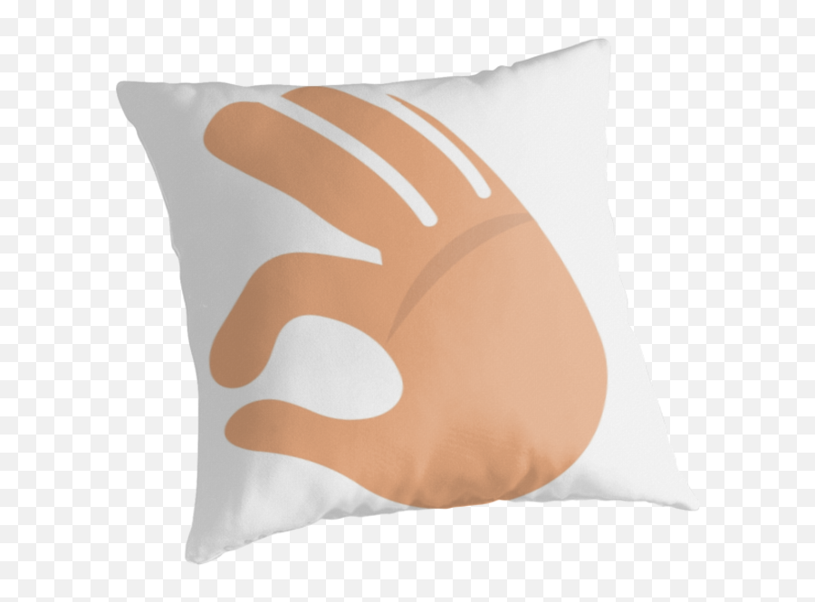 Download Ok Hand Sign Emojione Emoji - Cushion Png Image Cushion,Ok Hand Emoji Png