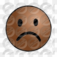 Sad Face Picture For Classroom Therapy Use - Great Circle png