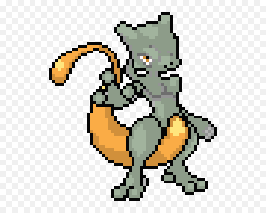 Dark Shiny Mewtwo - Mewtwo Minecraft Pixel Art Grid Png,Mewtwo Png