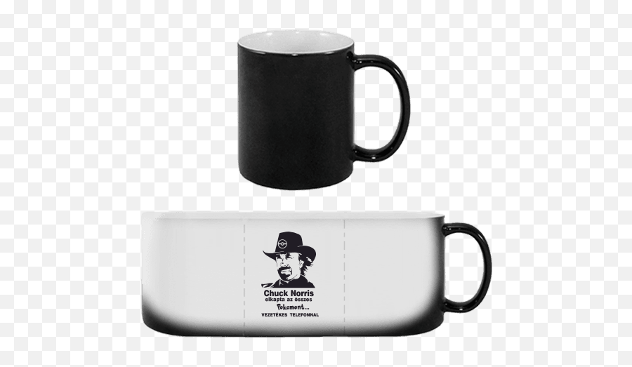 Magic Mug 330 Ml With Printing Chuck Norris U0026 Pokemons - Mug Png,Chuck Norris Png