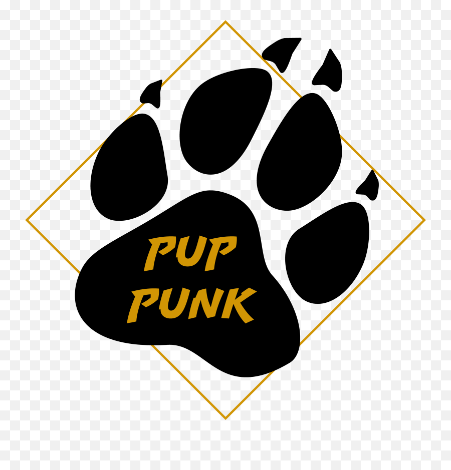 Pup Punk U2013 The Latest Fashion For Progressive Pups - Clip Art Png,Paw Print Logo