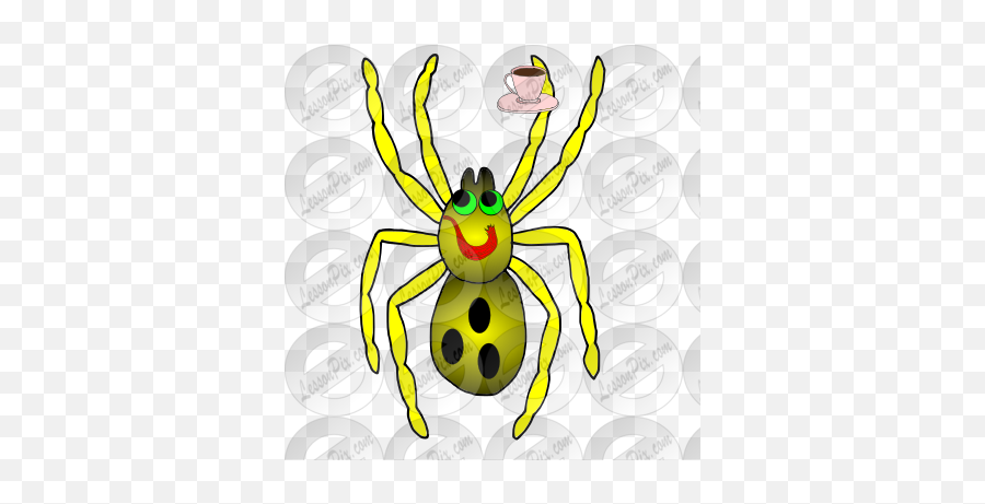 Miss Spider Picture For Classroom Therapy Use - Great Miss Cartoon Png,Cartoon Spider Png