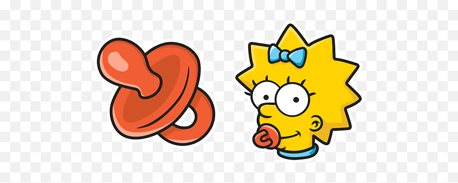 The Simpsons Maggie Pacifier Cursor U2013 Custom Browser - Simpsons Pacifier Png,Pacifier Png