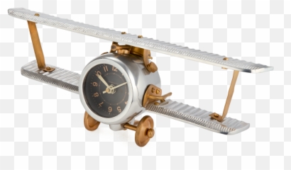 Biplane Table Clock - Biplane Table Clock Pendulux Png,Biplane Png