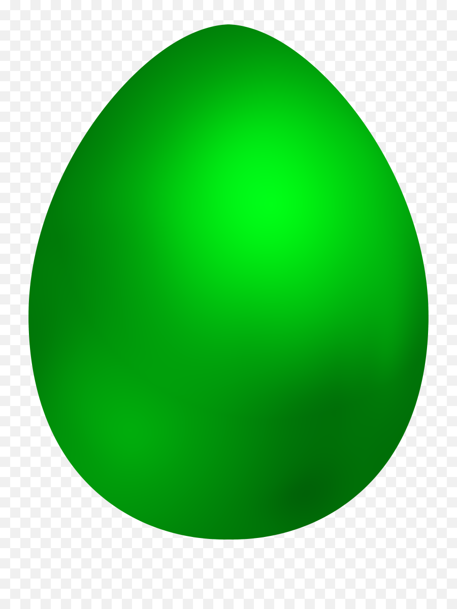 Green Easter Egg Png Clip Art - Green Easter Egg Png,Easter Eggs Transparent Background