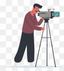 Transparent Png Svg Vector File - Video Camera,Cameraman Png