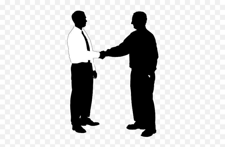 Men Silhouette Png 1 Image - People Shaking Hands Clipart Png,People Silhouettes Png