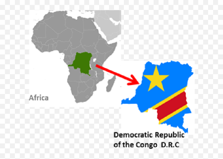 Map Of Democratic Republic Congo In Africa Download - Democratic Republic Of Congo Africa Png,Africa Png