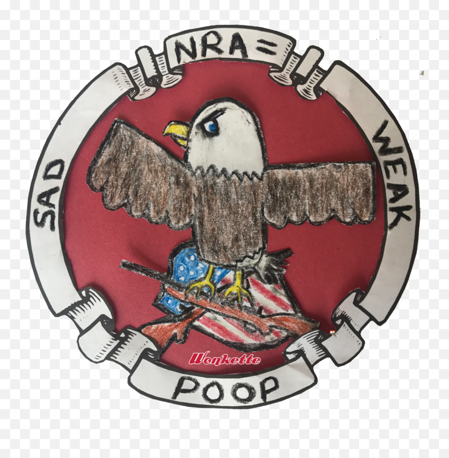 Nra U003d Weak Sad Poop Sticker - National Rifle Association Png,Nra Logo Png