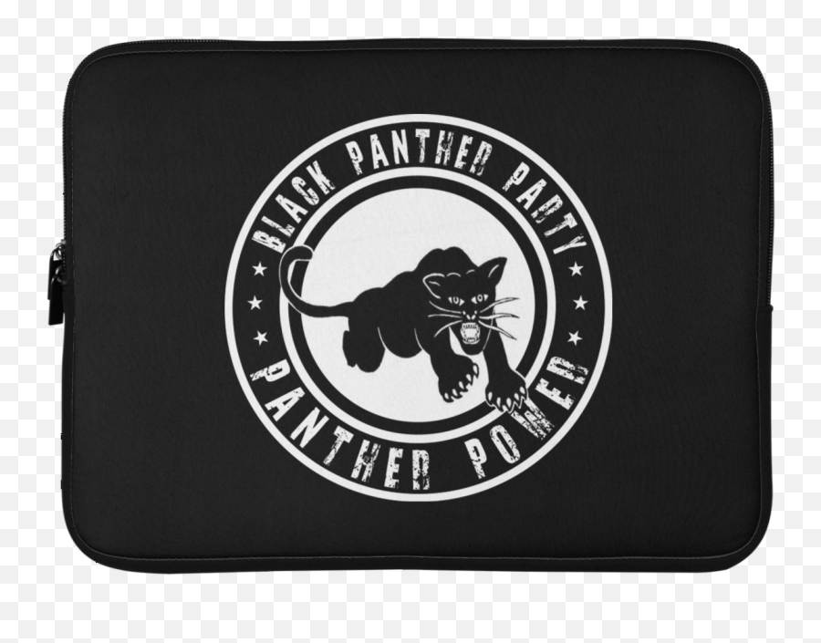 Black Panther Party Laptop Sleeve - 15 Inch Even Blacker Png,Black Panther Party Logo