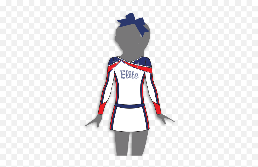 Transparent Cheer Uniform Hd Png - Transparent Cheer Uniform,Cheerleader Silhouette Png