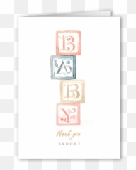 Baby Blocks 3x5 Folded Card Elk Design Tiny Prints - Dot png