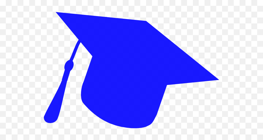 Graduation Hat Silhouette Blue Clip Art - Regina Angelorum Church And Convent Png,Blue Graduation Cap Png