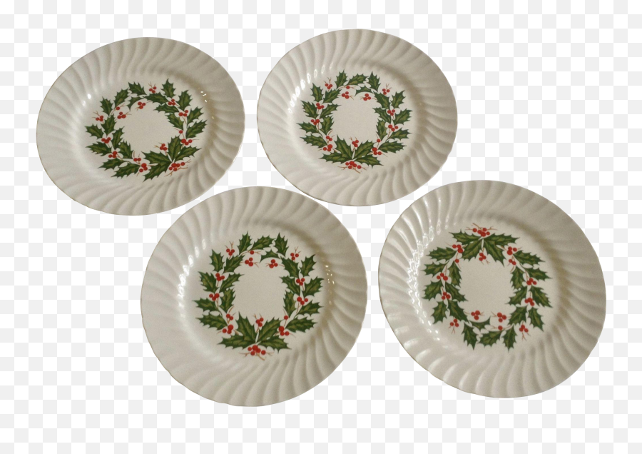 Download Scio Holly Berry Wreath Ring Center Scalloped - Serveware Png,Holiday Wreath Png