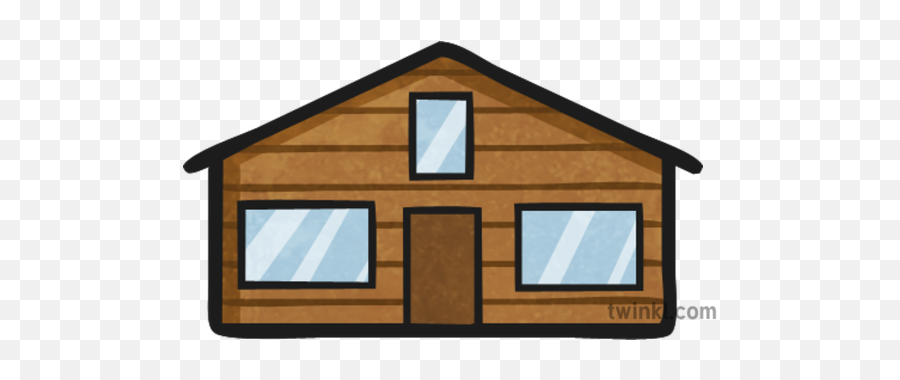 Cabin Map Icon Illustration - Horizontal Png,Log Cabin Icon