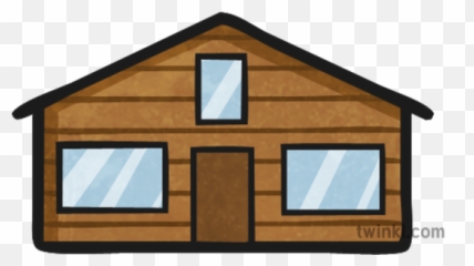 Cabin Map Icon Illustration - Horizontal png