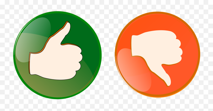 Right Wrong Button Thumbs Up Public - Pros And Cons Png,Thumb Down Icon