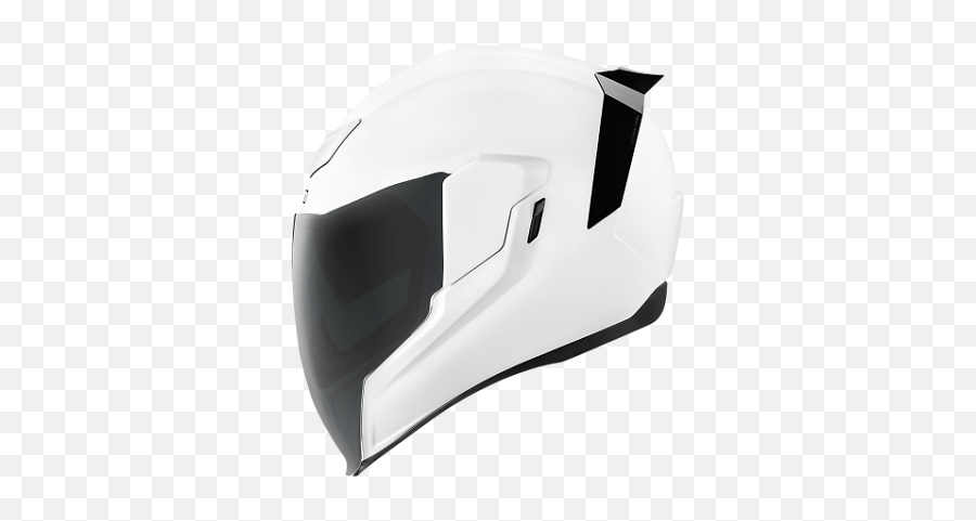 Icon Airflite Helmet Solid Gloss White - Icon Airflite White Png,Icon Airframe Pro Pleasuredome 2 Helmet