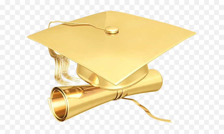 Gold Graduation Cap Png Clipart Images - Gold Graduation Cap Png,Graduation Cap Png