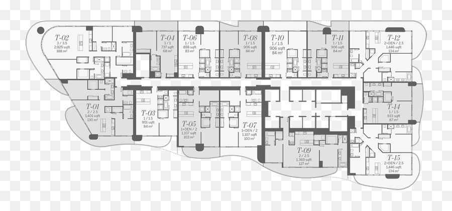 Brickell Flatiron - Vertical Png,Icon Brickell Floor Plans