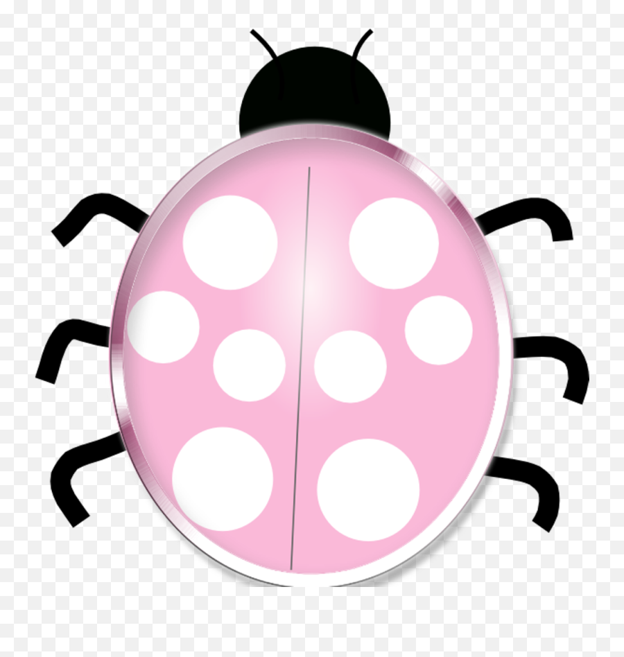 Download Hd Silver Ladybug Pink Bug Insect Cute Scrapbooking - Clip Art Blue Ladybug Png,Ladybug Icon