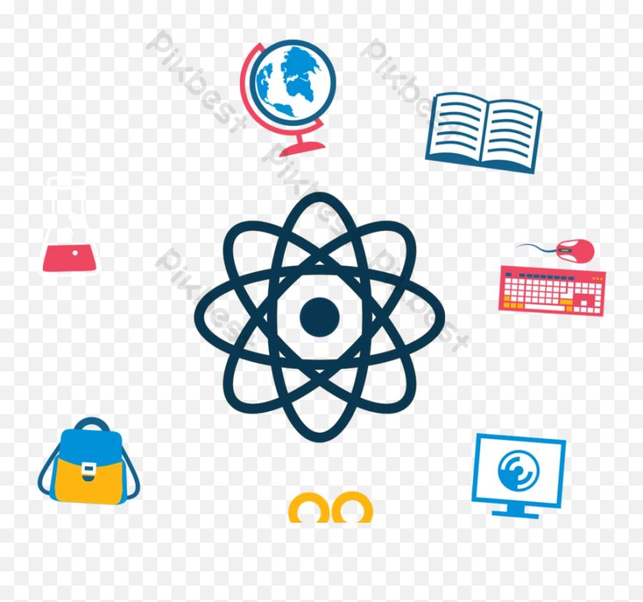 Science Icon Set Psd Free Download - Pikbest Virtual Reality Training Clipart Png,Psd Icon Set