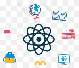 Science Icon Set Psd Free Download - Pikbest Virtual Reality Training Clipart Png,Psd Icon Set