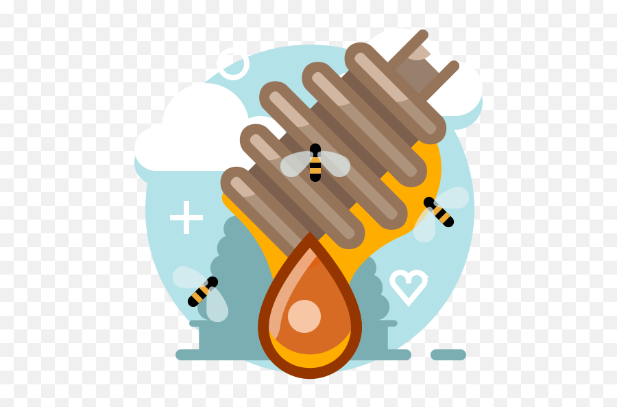 Bee Honey Hive Health Drop Yumminky Dipper Icon - Icon Png,Bee Hive Icon