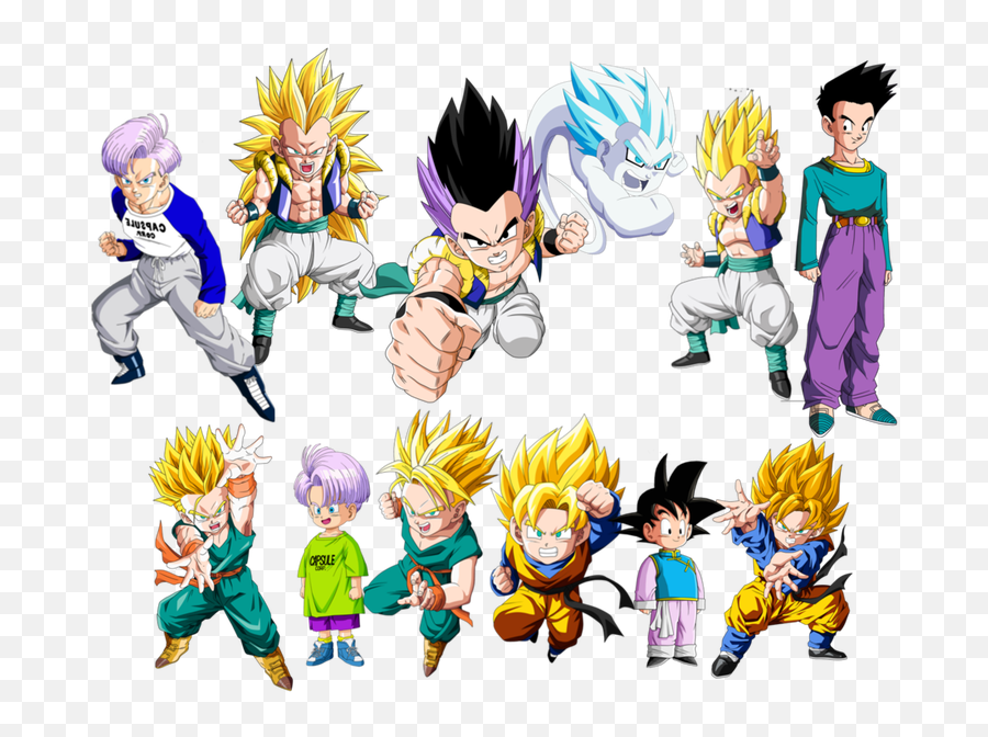 Goten And Trunks Vector Render By - Dragon Ball Future Goten And Trunks Png,Goten Png