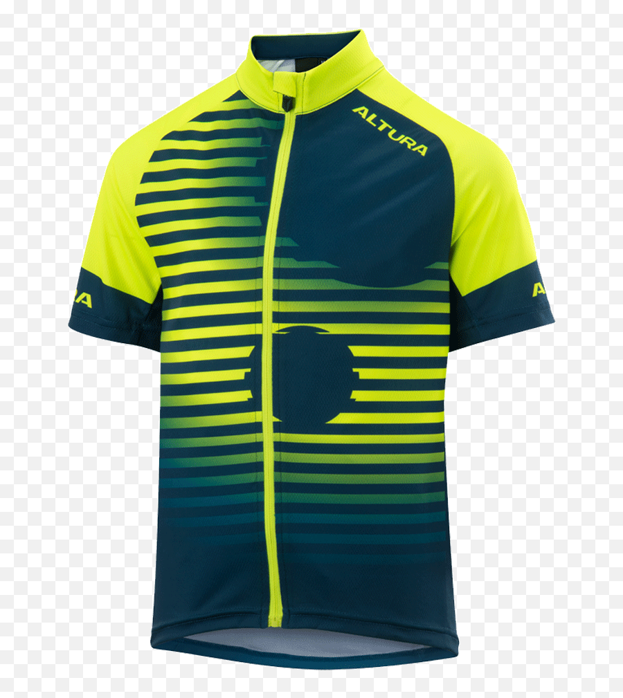 Altura Kids Icon Short Sleeve Cycling Jersey Hi - Viz Yellowblue Altura Youth Icon Short Sleeve Jersey Png,Icon Hi Viz