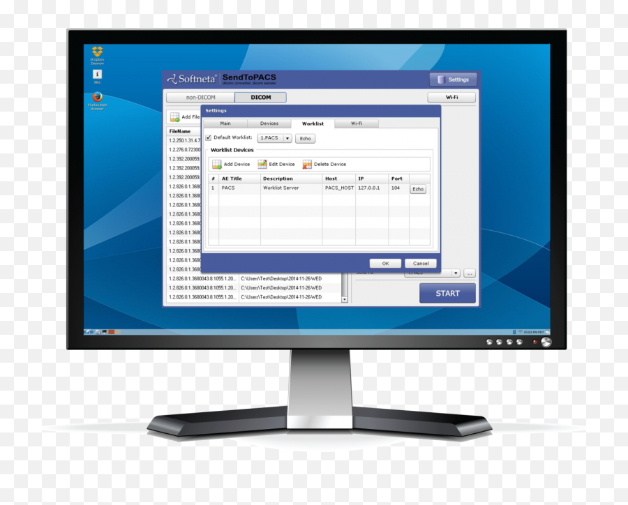 Meddream Sendtopacs Dicom Converter Softneta - Computer Monitor Trasparent Png,Firefox 2 Icon