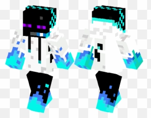 Ice Enderman Minecraft Skin Hub - Graphic Design Png,Minecraft Enderman Png