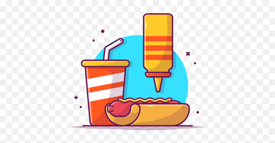 Best Premium Burger With Cold Drink Illustration Download In Png Icon