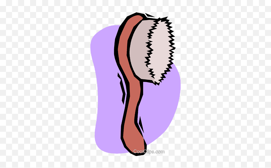 Hair Brush Royalty Free Vector Clip Art Illustration - Clip Art Png,Hairbrush Png