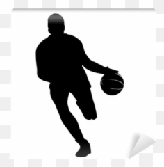 Basketball Player Silhouette Wall Mural U2022 Pixers - We live to change Basketball Poses png