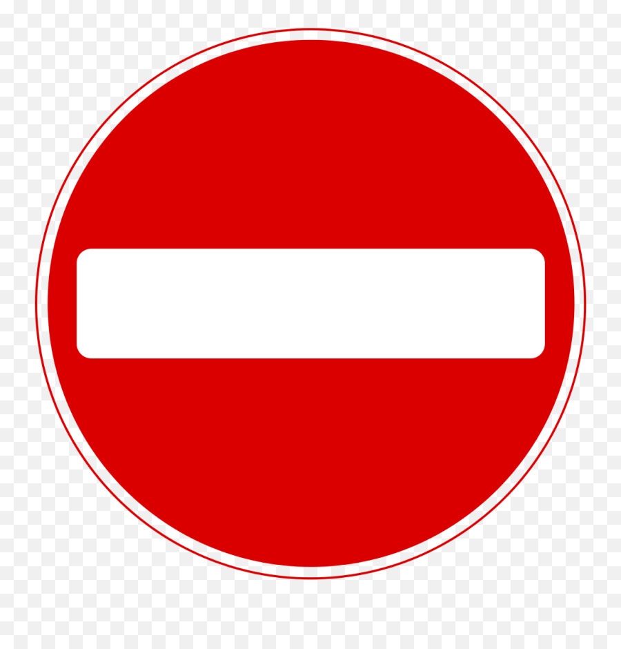 What Is This Symbol Doing - Traffic Sign Red Circle White Line Png,Presidential Seal Png