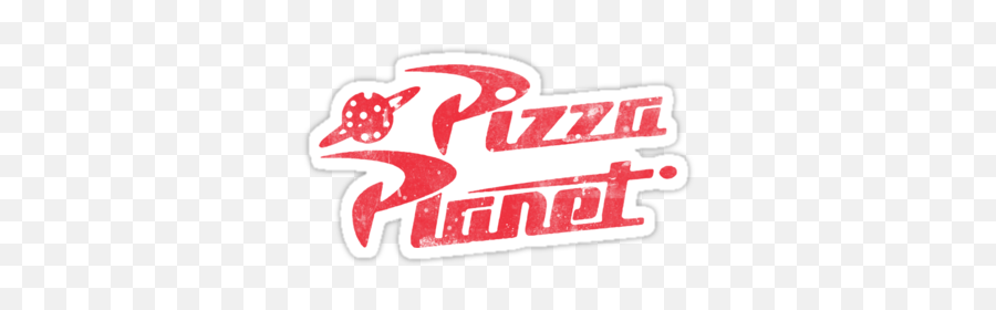 Pizza Planetu0027 Sticker By Jtnc Snapchat Stickers Red - Pizza Planet Toy Story Transparent Png,Toy Story 4 Logo Png