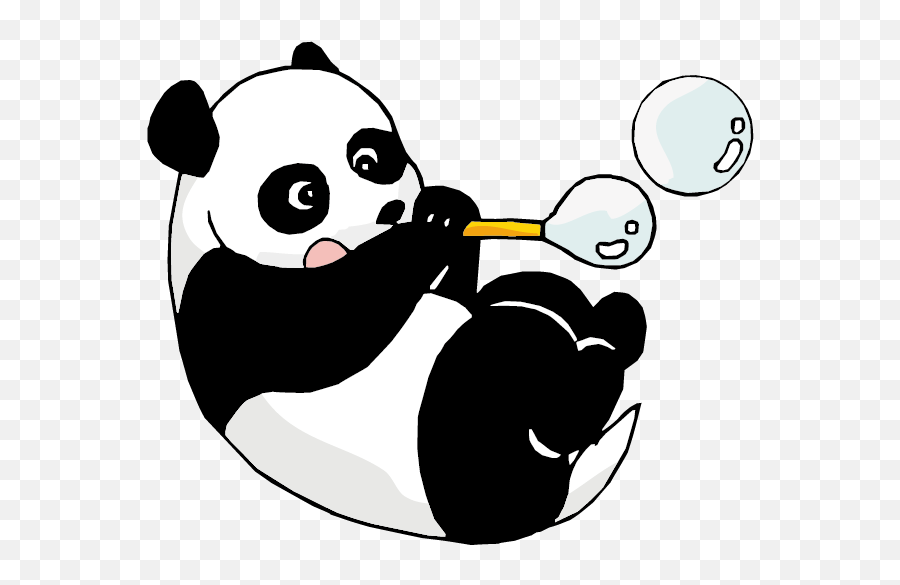 Giant Panda Bear Cartoon - Sticker Panda Cute Png,Transparent Cartoons