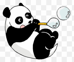 Giant Panda Bear Cartoon - Sticker Panda Cute Png,Transparent Cartoons