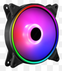 M - Rgb Fan System Cooling Products Spire Corp Powered 80mm Rgb Fan 4 Pin Png,Fan Png