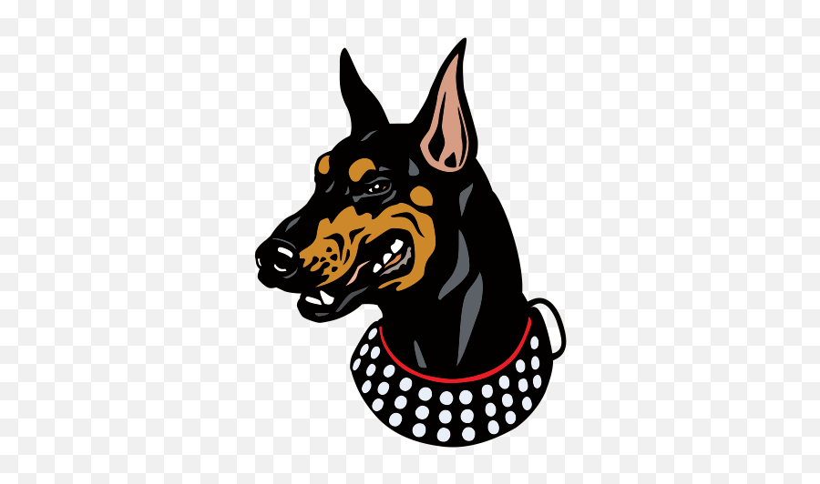 Printed Vinyl Doberman Dog Head Stickers Factory - Doberman Png,Dog Head Png