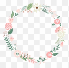 Floral Frame Transparent Png - Oval
