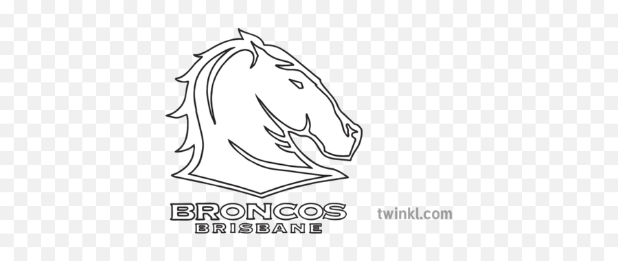 Brisbane Broncos National Rugby League Team Logo Sports - Spinning Top Top Clipart Black And White Png,Broncos Logo Png
