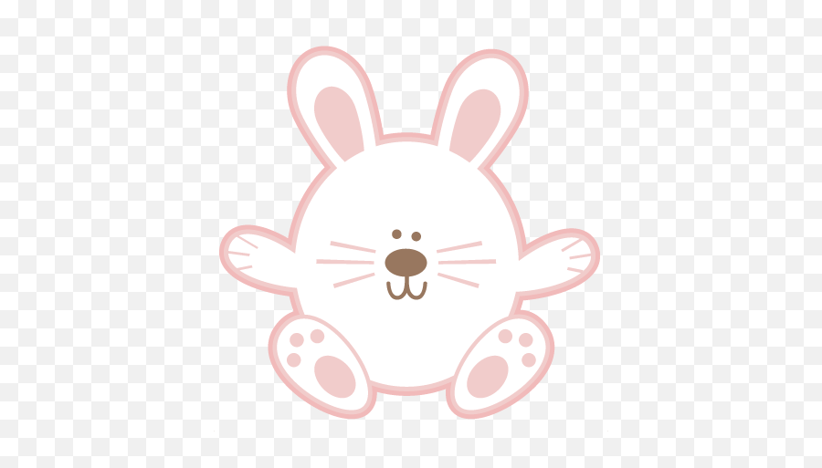 White Bunny Svg Cutting Files Easter Egg Cut File - Cartoon Png,White Bunny Png