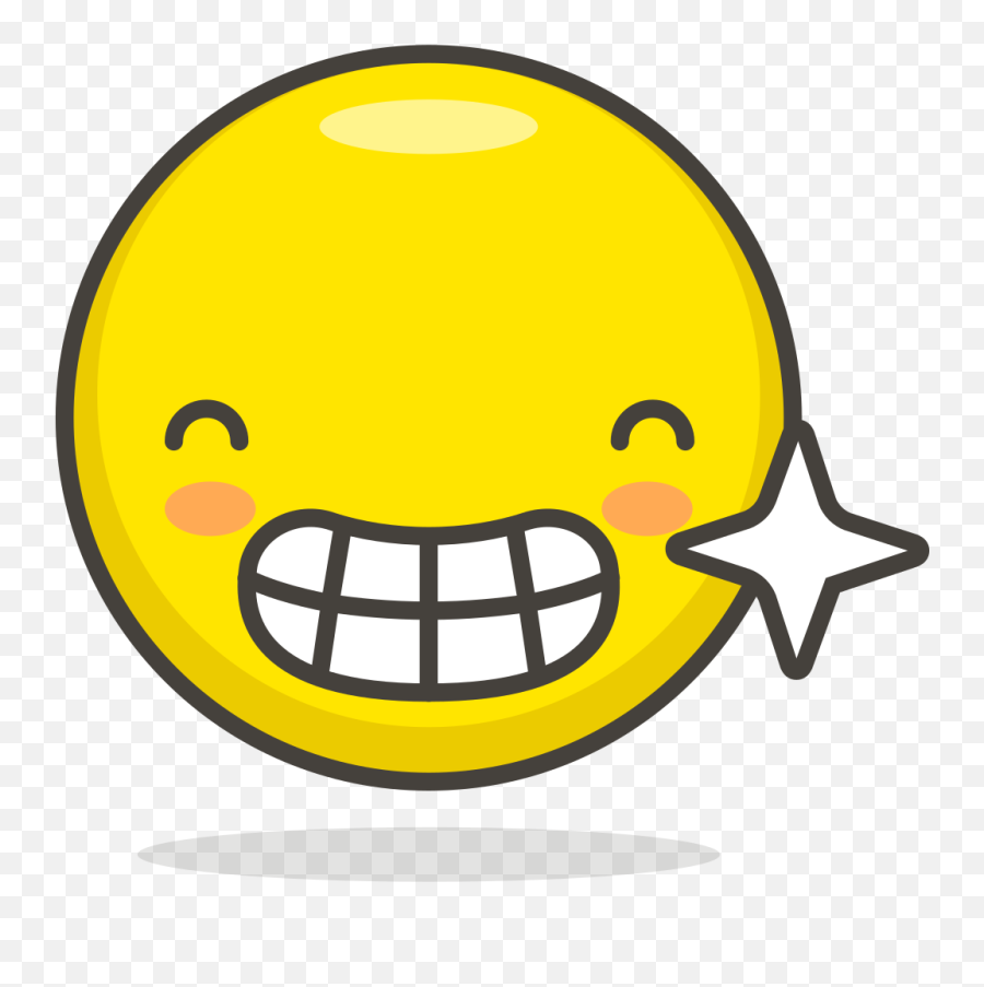 Beaming Face With Smiling Eyes Emoji Clipart Free Download - Beaming Face With Smiling Eyes Png,Transparent Emojis