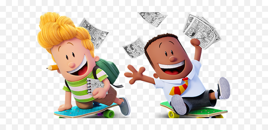 Thomas Middleditch - George And Harold Captain Underpants Png,Kevin Hart Png