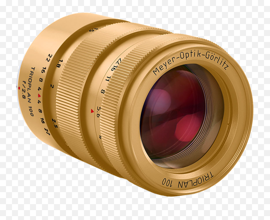 Meyer Optik Goerlitz Unveils Titanium - Gold Camera Len Png,Gold Flare Png