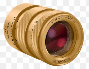Meyer Optik Goerlitz Unveils Titanium - Gold Camera Len Png