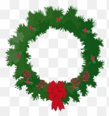 Christmas Wreath Desktop Wallpaper Clip - Art Animated png