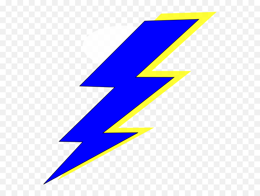 Download Blue And Yellow Lightning Bolt - Full Size Png Thunder Png,Lightning Bolt Png